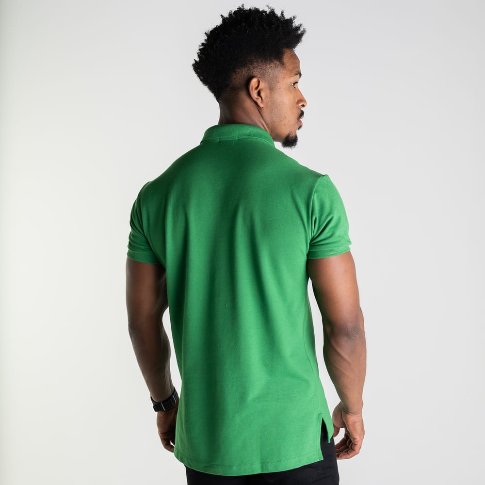 Camiseta Tipo Polo Verde Brasil Clasica - Norva Select