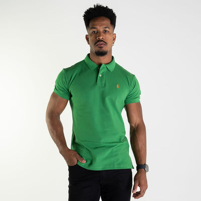 Camiseta Tipo Polo Verde Brasil Clasica - Norva Select