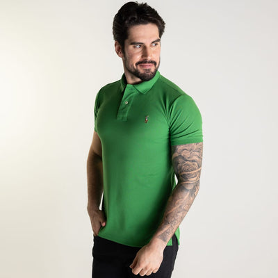 Camiseta Tipo Polo Verde Brasil Rain - Norva Select