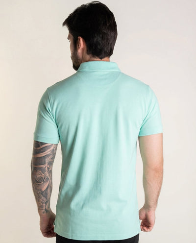 Camiseta Tipo Polo Verde Menta PB - Norva Select