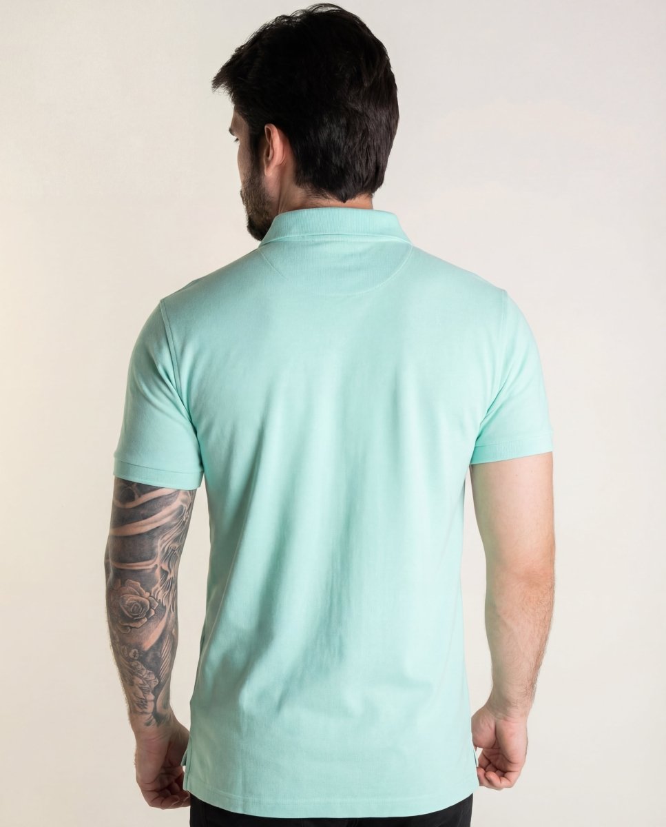 Camiseta Tipo Polo Verde Menta PB - Norva Select
