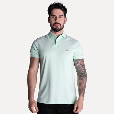 Camiseta Tipo Polo Verde Menta TM - Norva Select