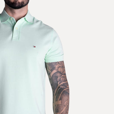 Camiseta Tipo Polo Verde Menta TM - Norva Select