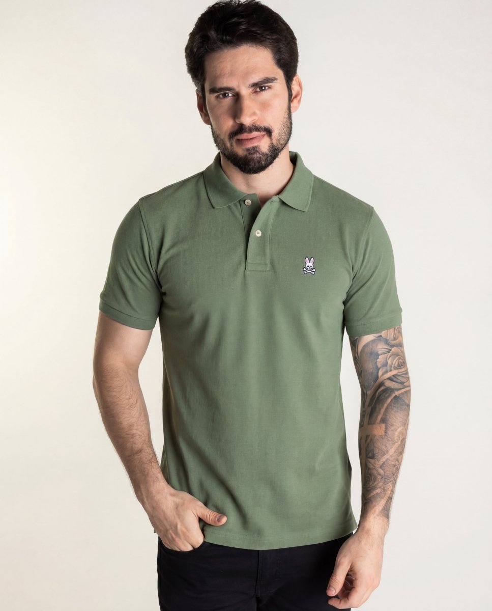 Camiseta Tipo Polo Verde Militar PB - Norva Select