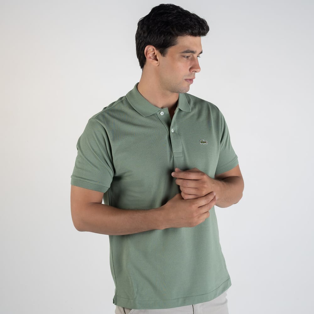 Camiseta Tipo Polo Verde Oliva LC - Norva Select