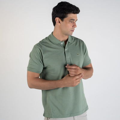 Camiseta Tipo Polo Verde Oliva LC - Norva Select