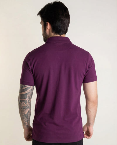 Camiseta Tipo Polo Vinotinto PB - Norva Select