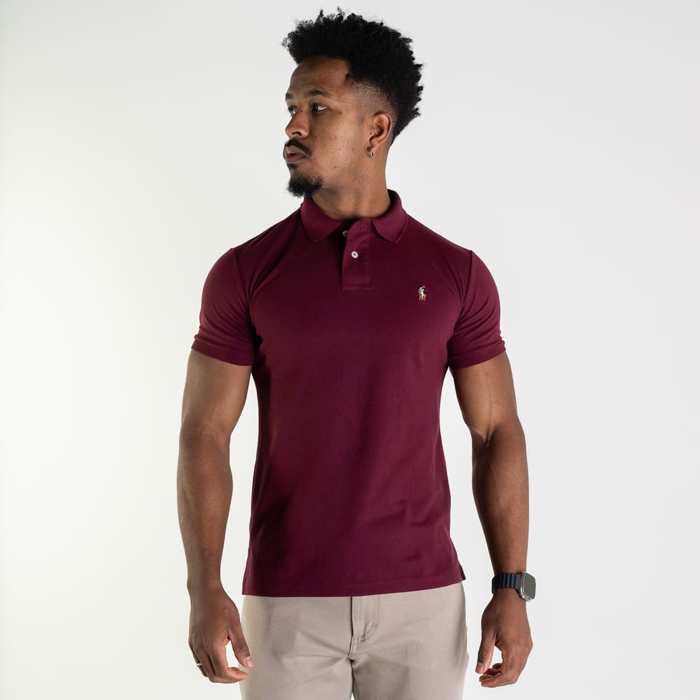 Camiseta Tipo Polo Vinotinto Rain - Norva Select