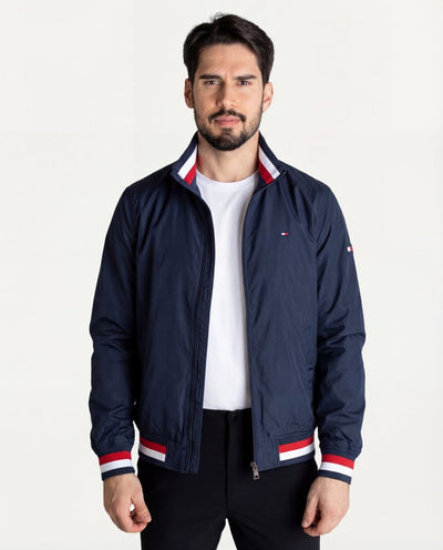 Chaqueta Cortavientos Hombre Azul Oscuro Moderno - Norva Select
