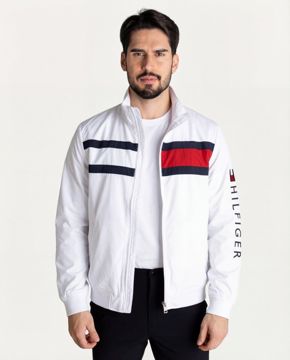 Chaqueta Cortavientos Hombre Blanca - Norva Select