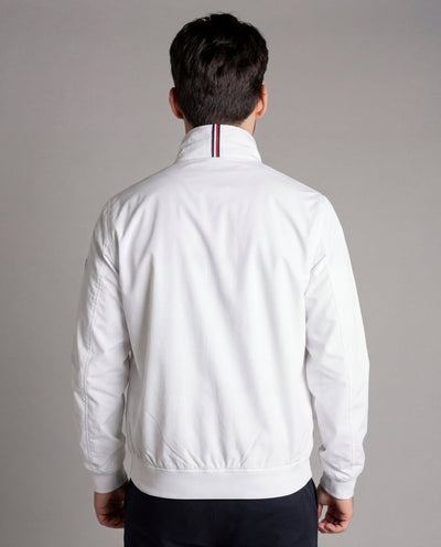 Chaqueta Cortavientos Hombre Blanca Clásica - Norva Select