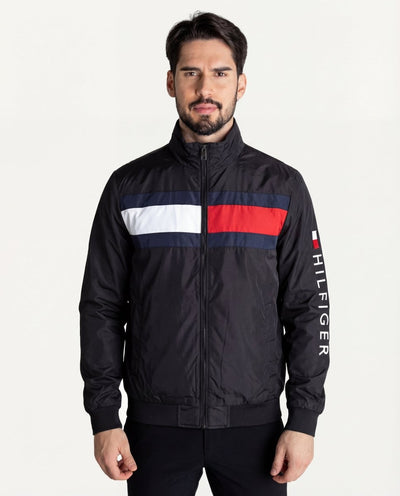 Chaqueta Cortavientos Hombre Negra - Norva Select