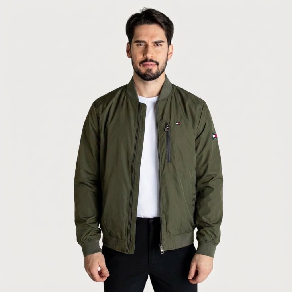 Chaqueta Cortavientos Hombre Verde Militar - Norva Select