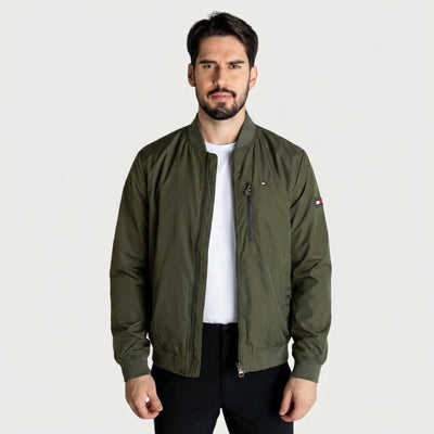 Chaqueta Cortavientos Hombre Verde Militar - Norva Select