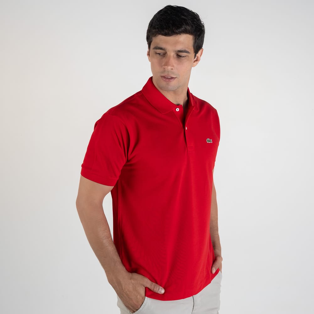 Camiseta Tipo Polo Roja LC
