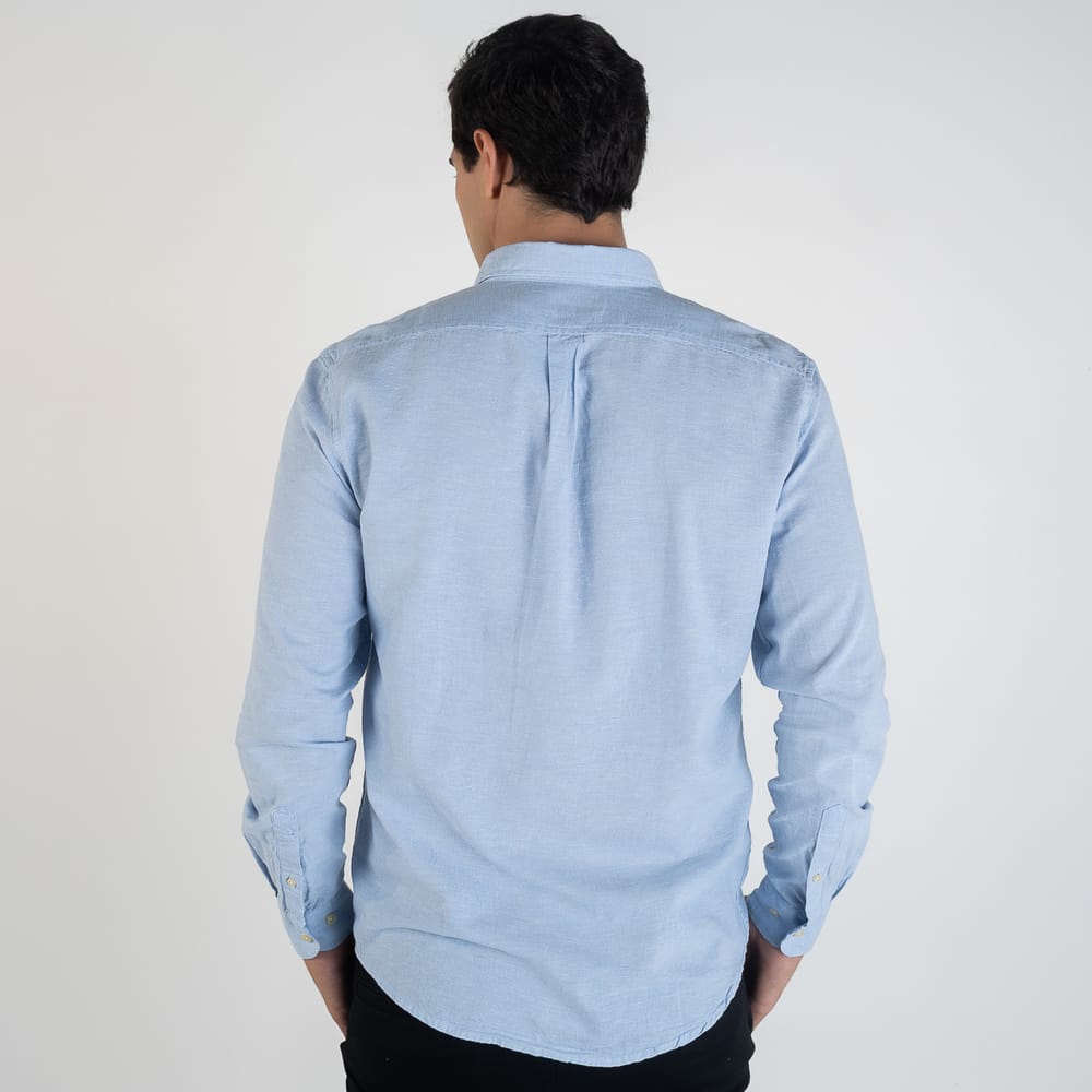 Camisa Azul cielo Lino