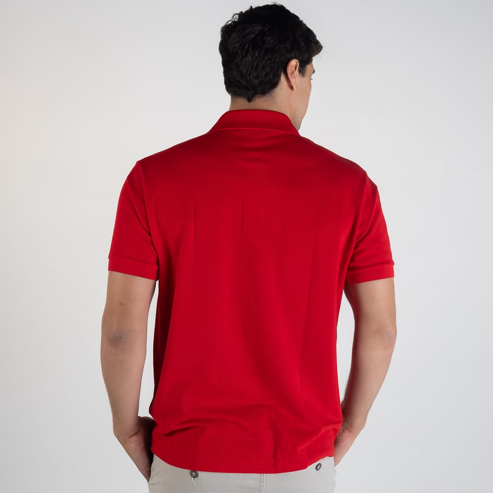 Camiseta Tipo Polo Roja LC