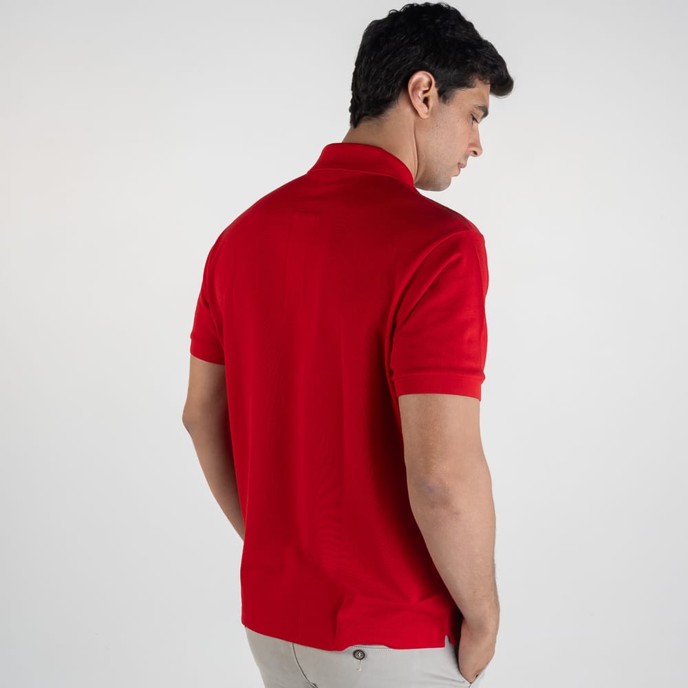 Camiseta Tipo Polo Roja LC