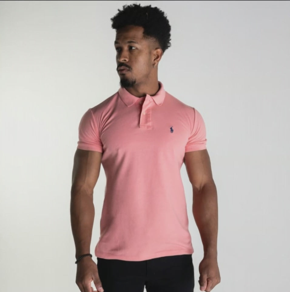 Camiseta Tipo Polo Salmon Clasica