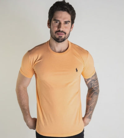 Camiseta Basica Naranja Clasica