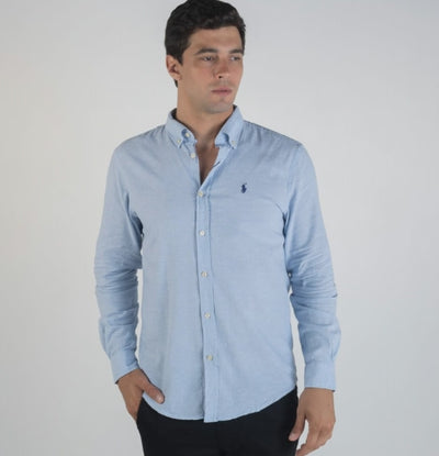 Camisa Azul cielo Lino
