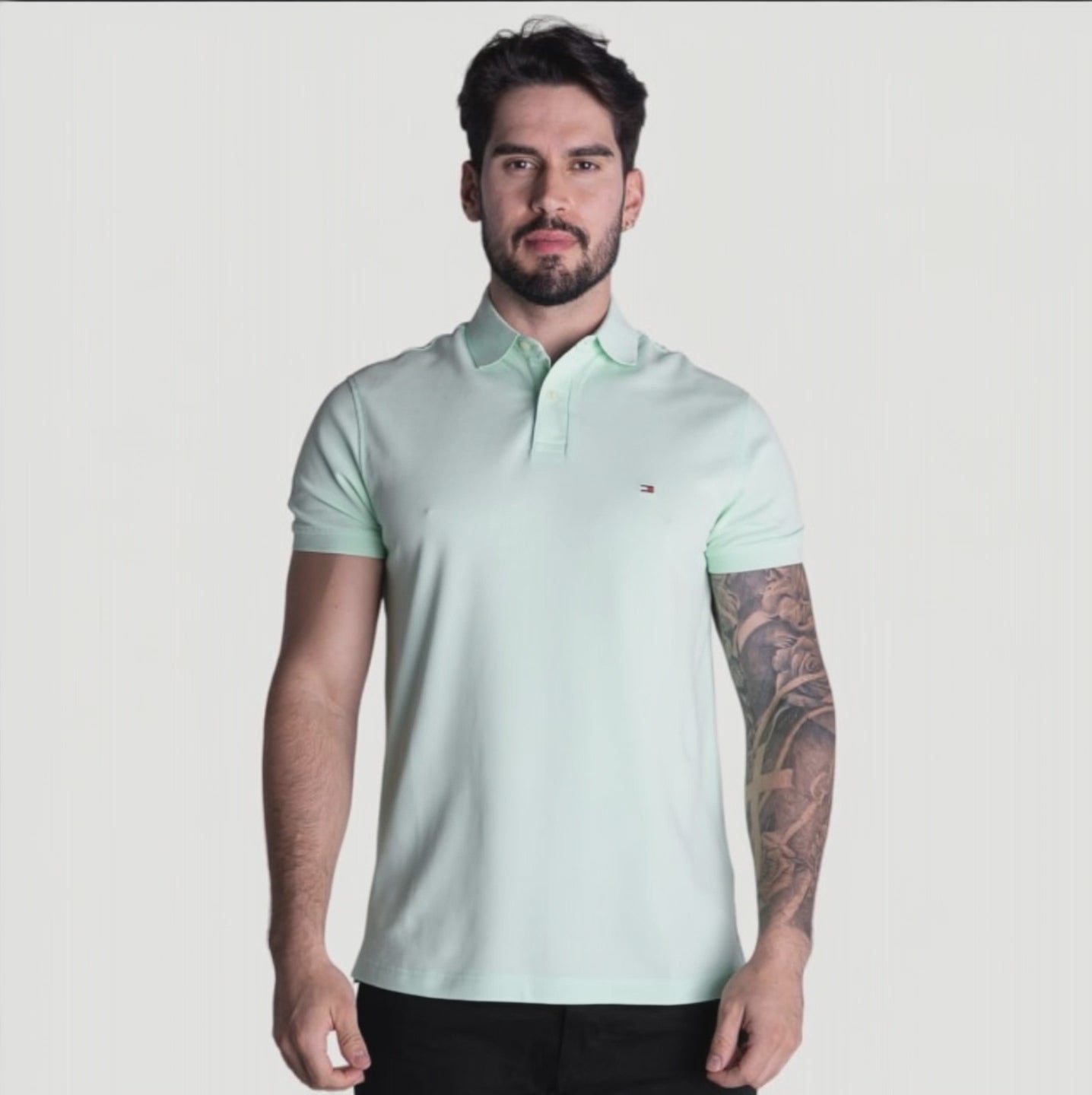 Camiseta Tipo Polo Verde Menta TM