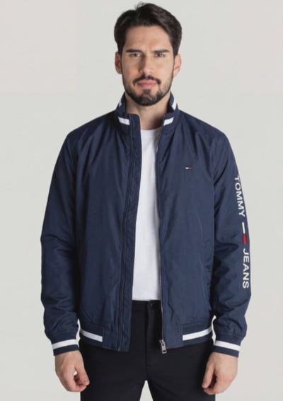 Chaqueta Cortavientos Hombre Azul Petroleo