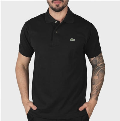 Camiseta Tipo Polo Negra LC