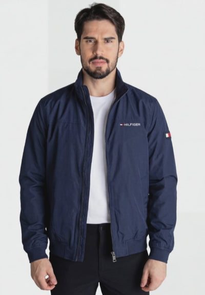 Chaqueta Cortavientos Hombre Azul Oscuro