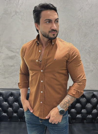 Camisa Hombre Terracota TM
